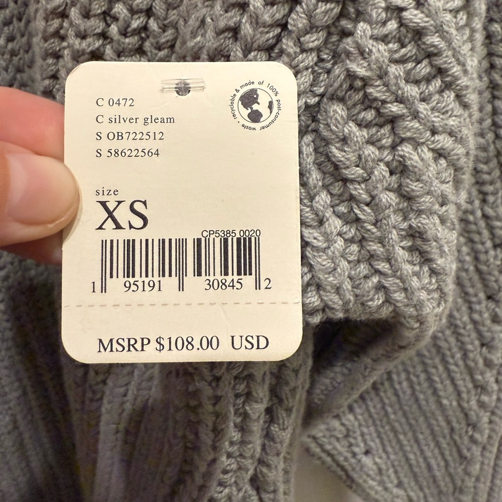 XS Free People Gray Knit Cardigan - Picture 5 of 6